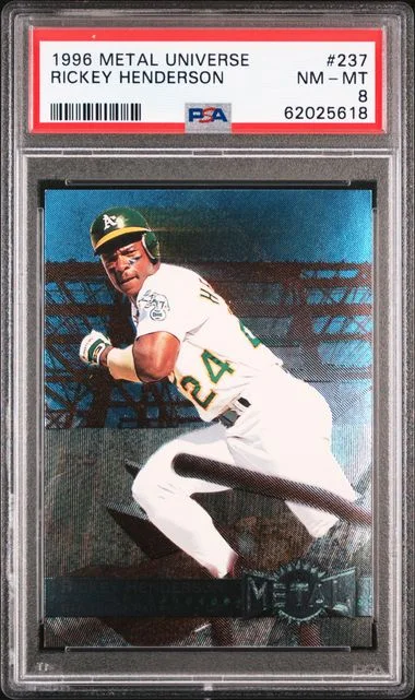 1996 Metal Universe Rickey Henderson #237 card image