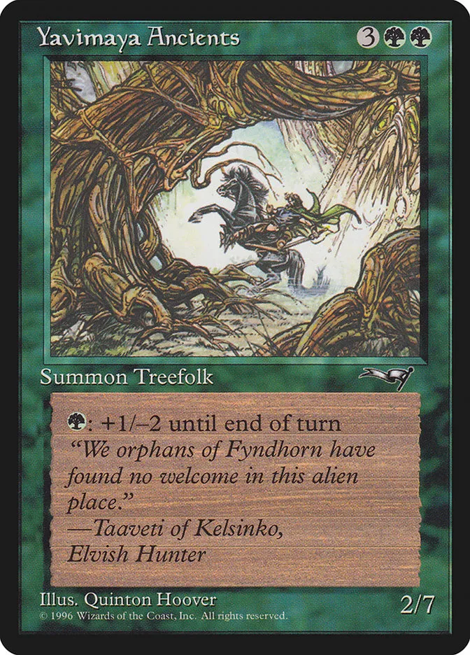 1996 Alliances Yavimaya Ancients common #104b common card image