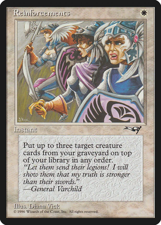 1996 Alliances Reinforcements #12b common card image