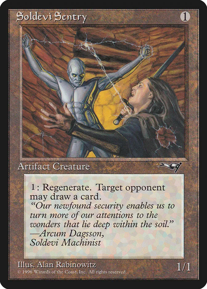 1996 Alliances Soldevi Sentry #132b common card image