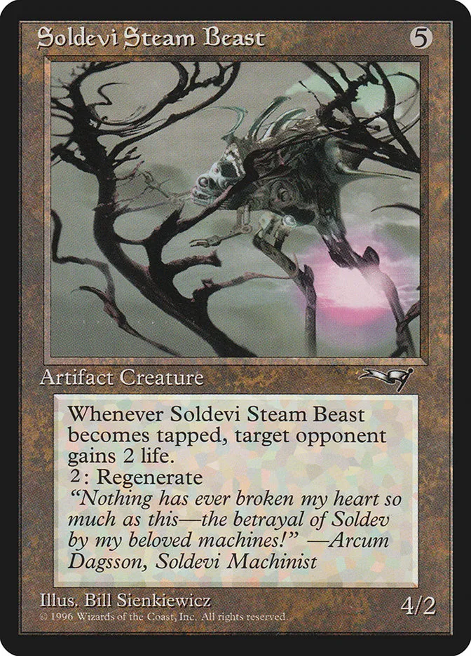 1996 Alliances Soldevi Steam Beast #133b common card image