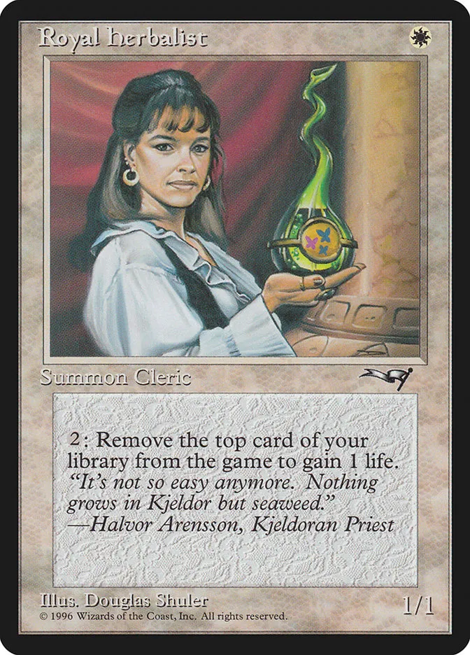 1996 Alliances Royal Herbalist #15b common card image
