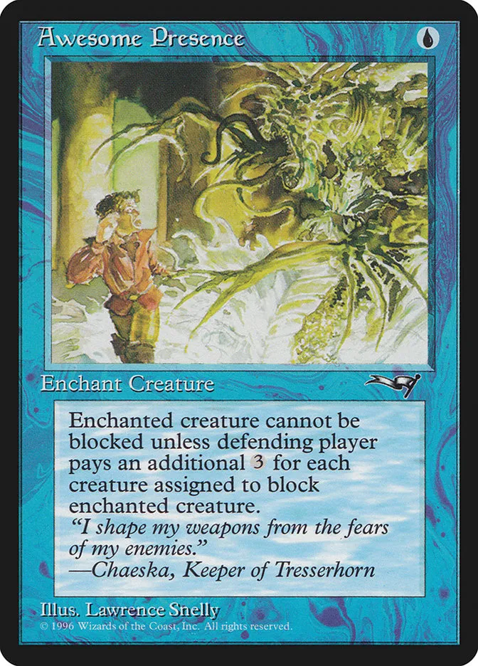 1996 Alliances Awesome Presence common #23b common card image