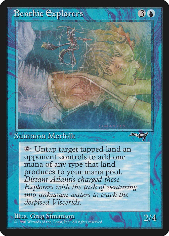 1996 Alliances Benthic Explorers common #24b common card image