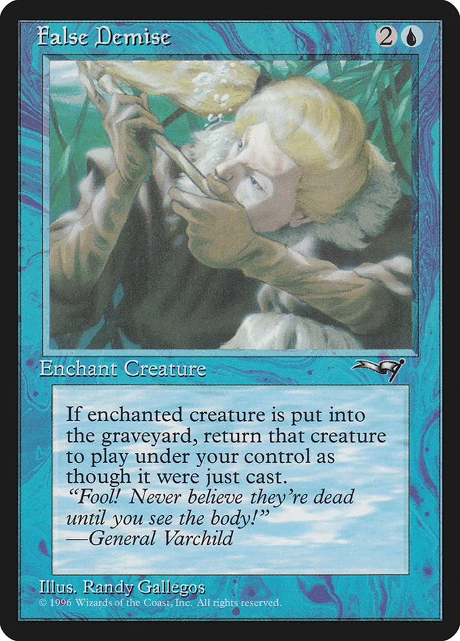 1996 Alliances False Demise #27b common card image