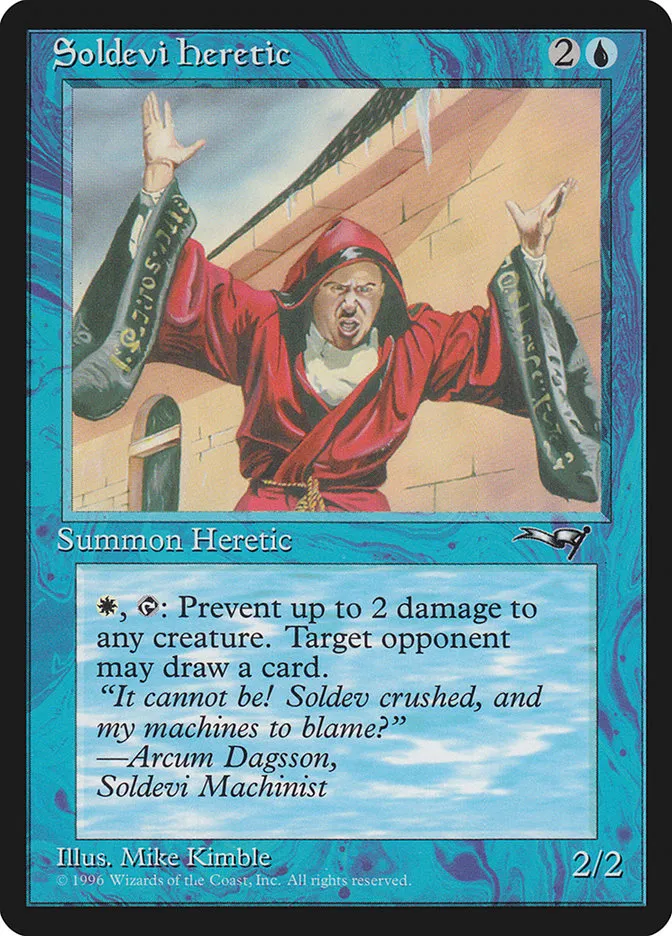 1996 Alliances Soldevi Heretic common #33b common card image