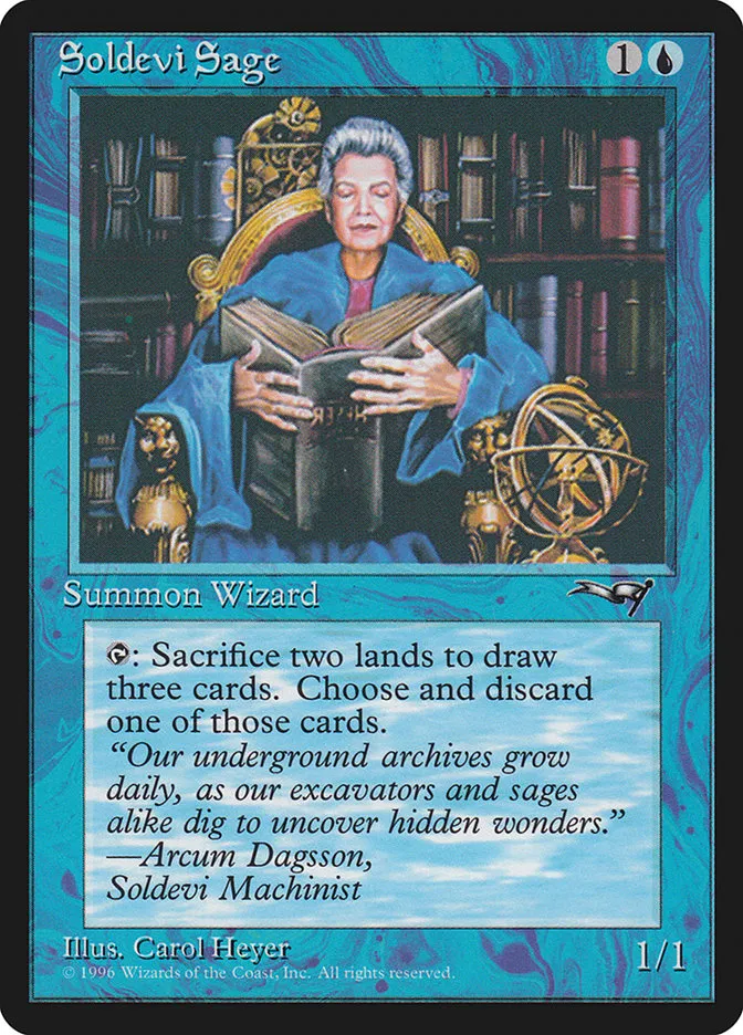 1996 Alliances Soldevi Sage #34b common card image
