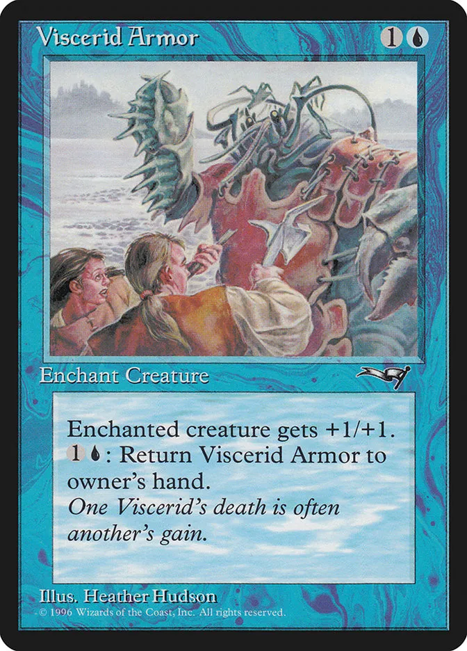 1996 Alliances Viscerid Armor #41b common card image