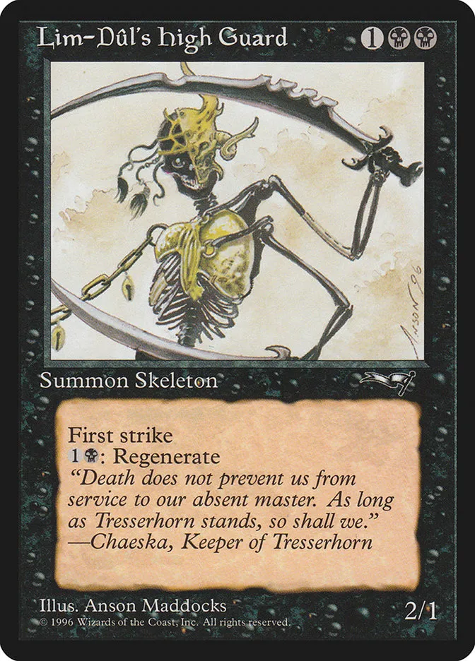 1996 Alliances Lim-Dûl's High Guard common #55b common card image