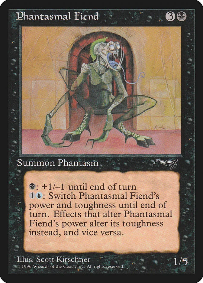 1996 Alliances Phantasmal Fiend #57b common card image