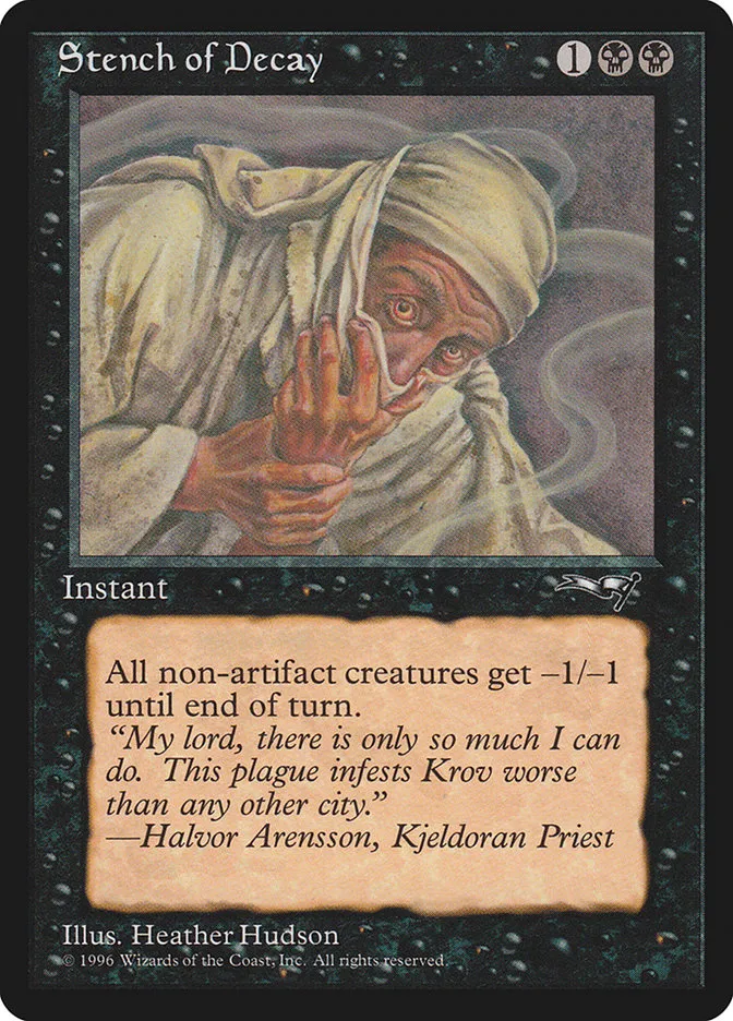 1996 Alliances Stench of Decay #61b common card image