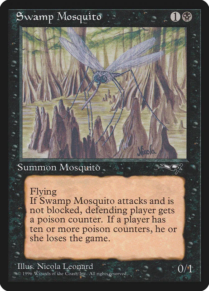 1996 Alliances Swamp Mosquito #63b common card image