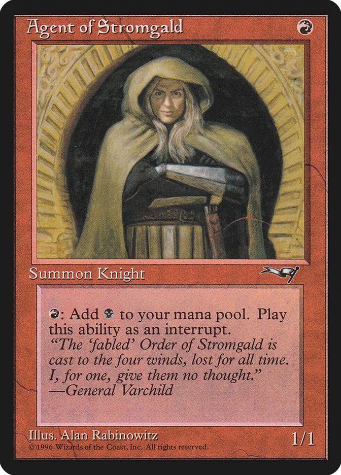 1996 Alliances Agent of Stromgald #64b common card image