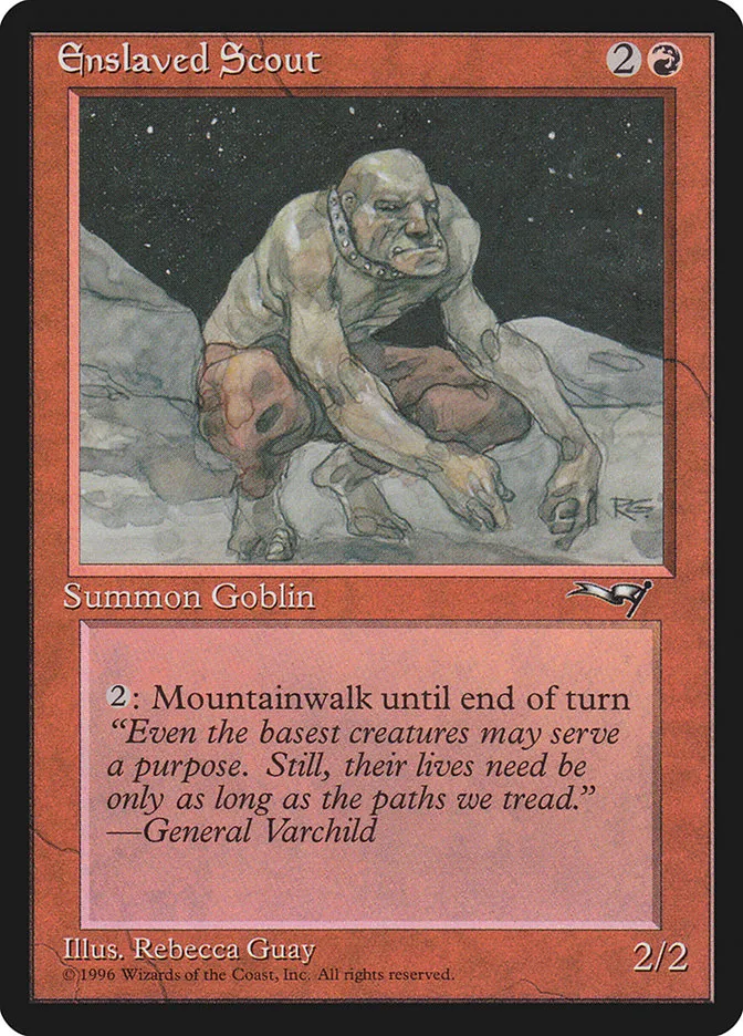 1996 Alliances Enslaved Scout common #71b common card image