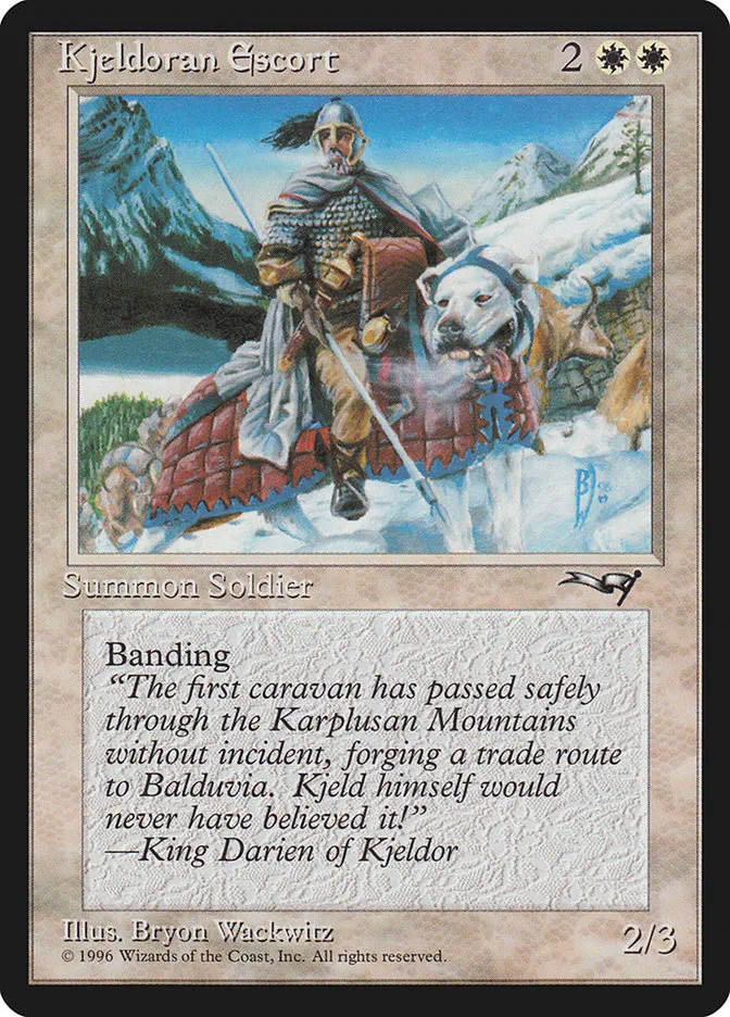 1996 Alliances Kjeldoran Escort #7b common card image