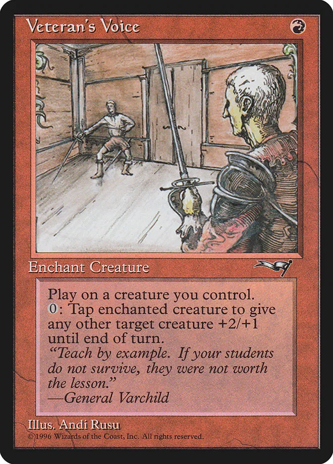 1996 Alliances Veteran's Voice common #84b common card image