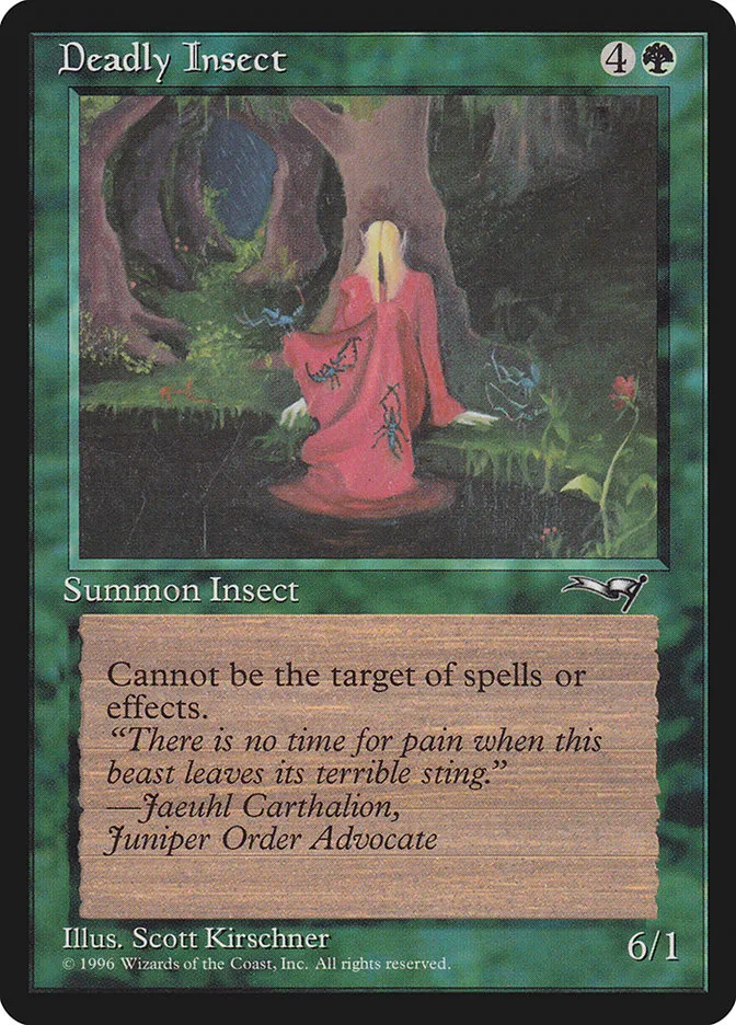 1996 Alliances Deadly Insect common #86b common card image