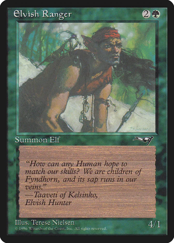 1996 Alliances Elvish Ranger common #88b common card image