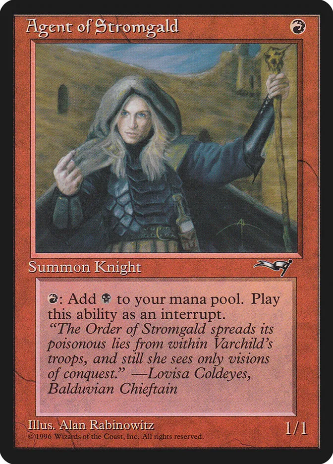 1996 Alliances Agent of Stromgald common #64a common card image