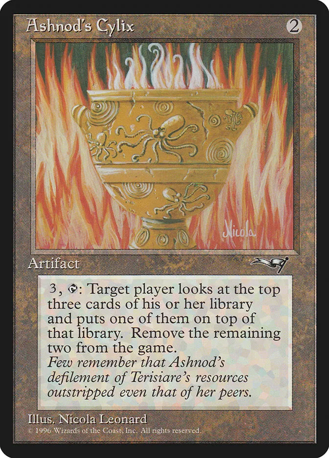 1996 Alliances Ashnod's Cylix #117 rare card image