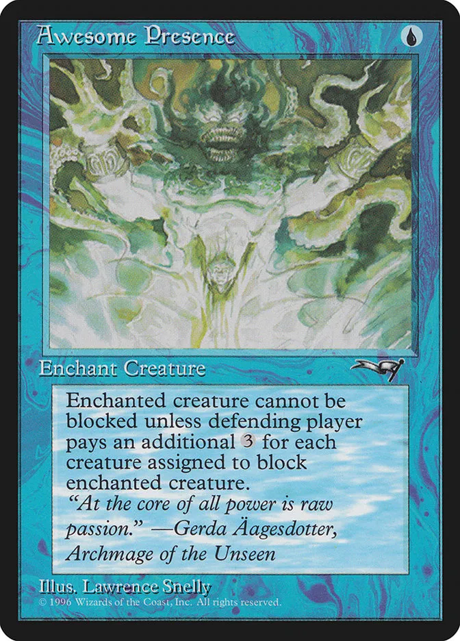 1996 Alliances Awesome Presence common #23a common card image