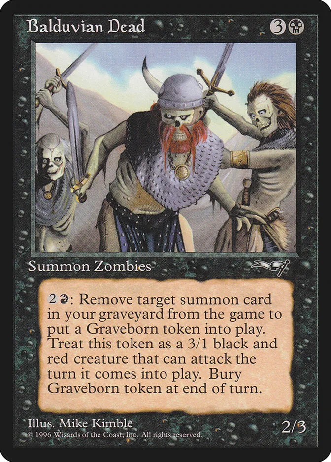 1996 Alliances Balduvian Dead #43 uncommon card image