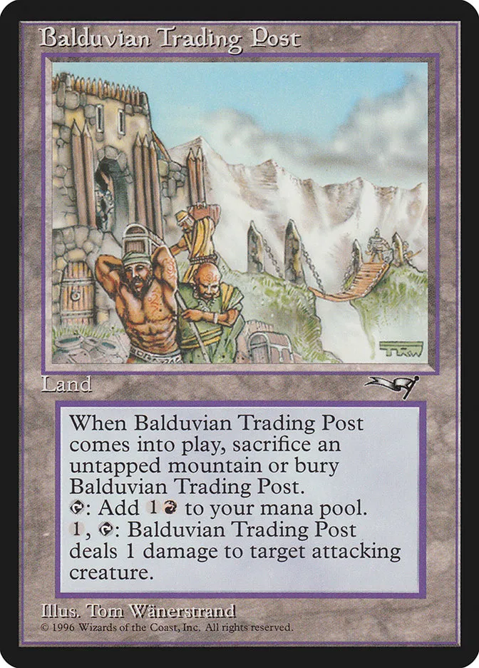 1996 Alliances Balduvian Trading Post #137 rare card image