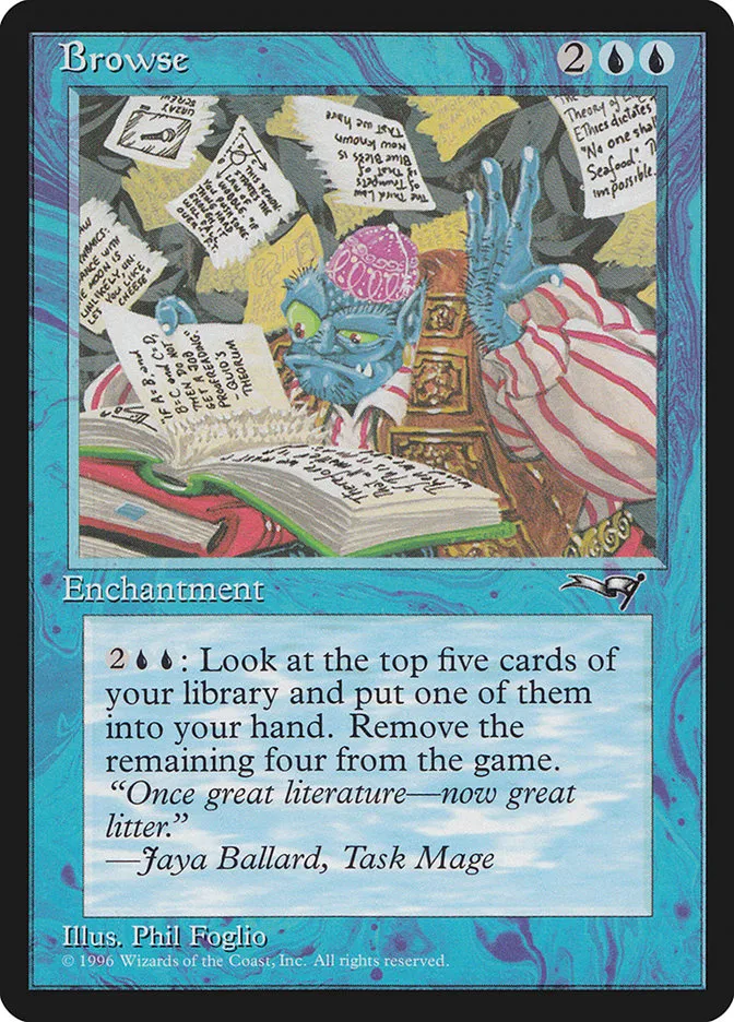 1996 Alliances Browse uncommon #25 uncommon card image
