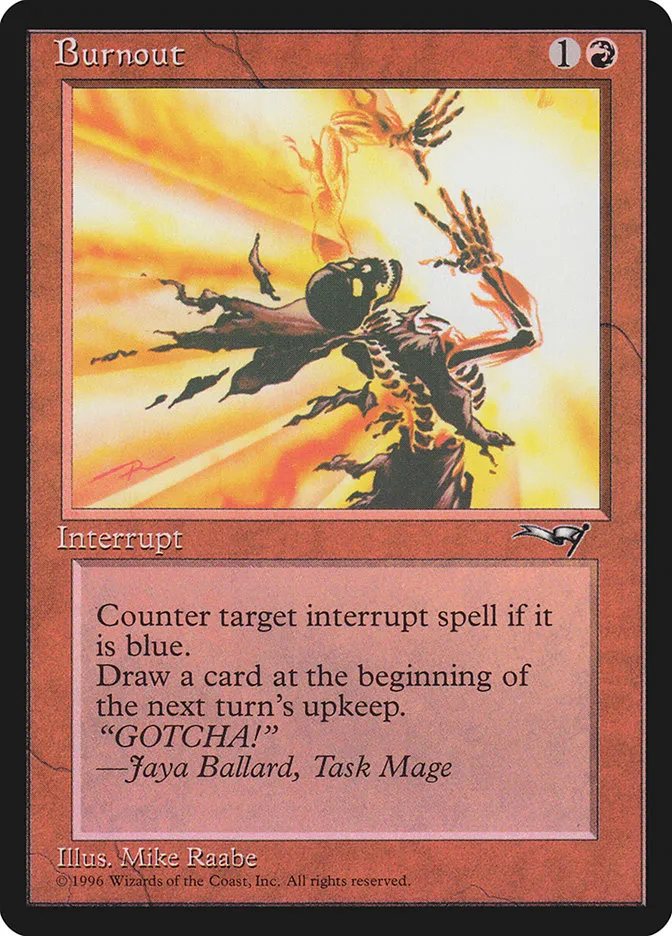1996 Alliances Burnout #68 uncommon card image