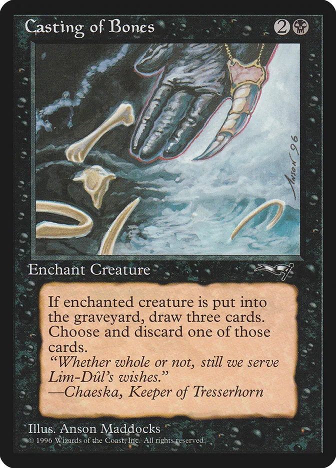 1996 Alliances Casting of Bones common #44a common card image
