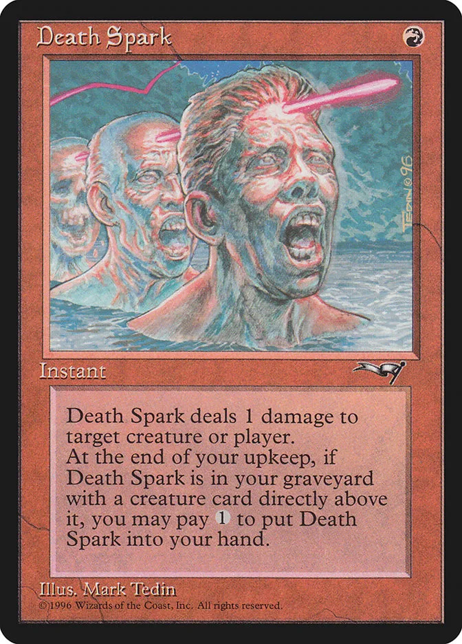 1996 Alliances Death Spark uncommon #70 uncommon card image