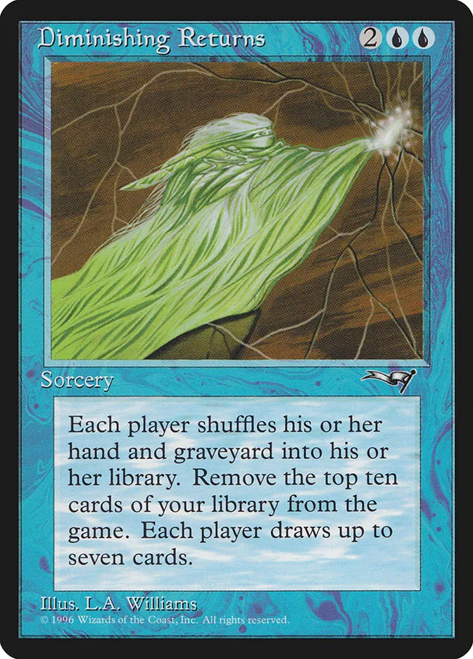 1996 Alliances Diminishing Returns rare #26 rare card image