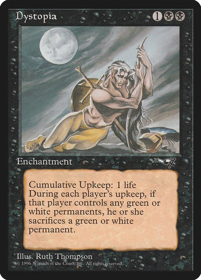 1996 Alliances Dystopia rare #47 rare card image