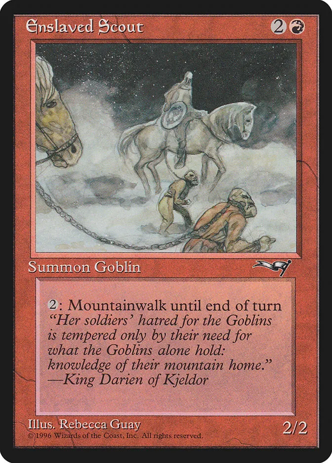 1996 Alliances Enslaved Scout common #71a common card image