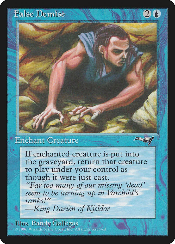 1996 Alliances False Demise common #27a common card image
