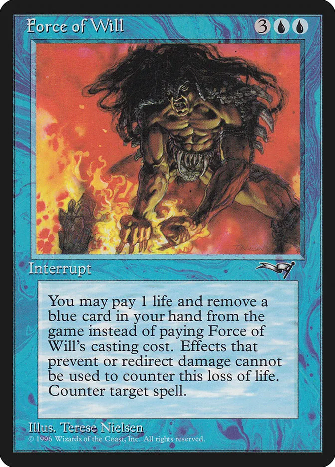 1996 Alliances Force of Will uncommon #28 uncommon card image