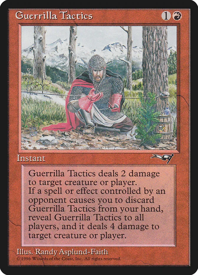 1996 Alliances Guerrilla Tactics common #74a common card image