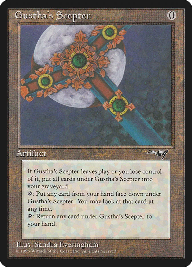 1996 Alliances Gustha's Scepter rare #120 rare card image