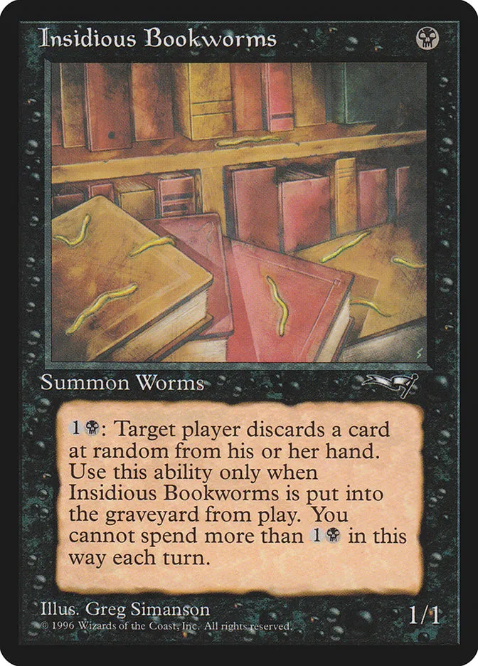 1996 Alliances Insidious Bookworms common #51a common card image
