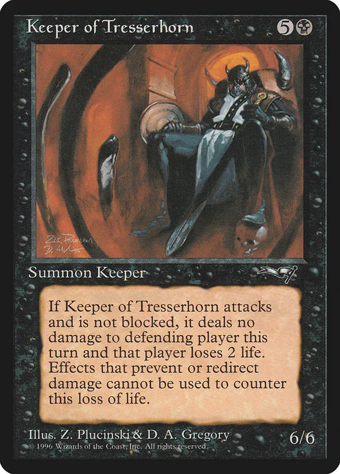 1996 Alliances Keeper of Tresserhorn #52 rare card image