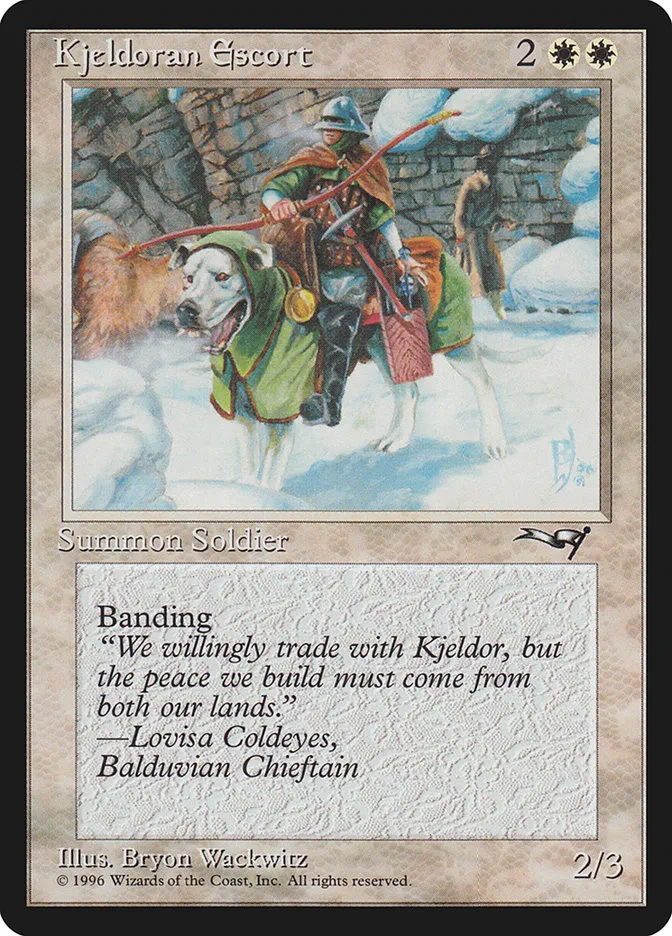 1996 Alliances Kjeldoran Escort #7a common card image
