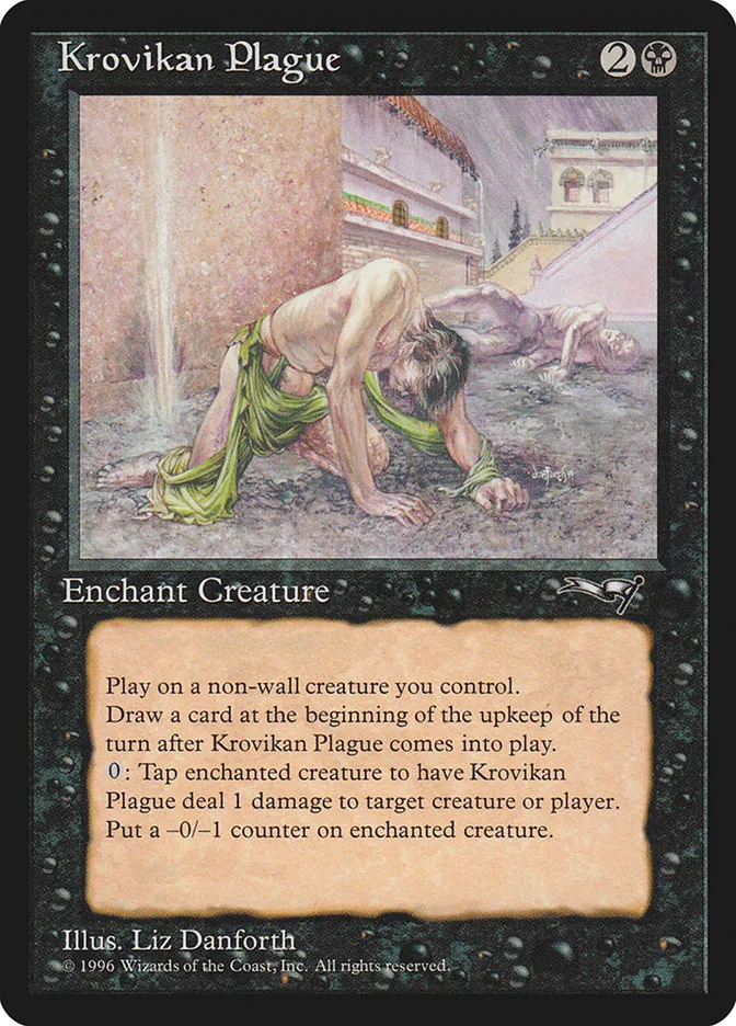 1996 Alliances Krovikan Plague uncommon #54 uncommon card image