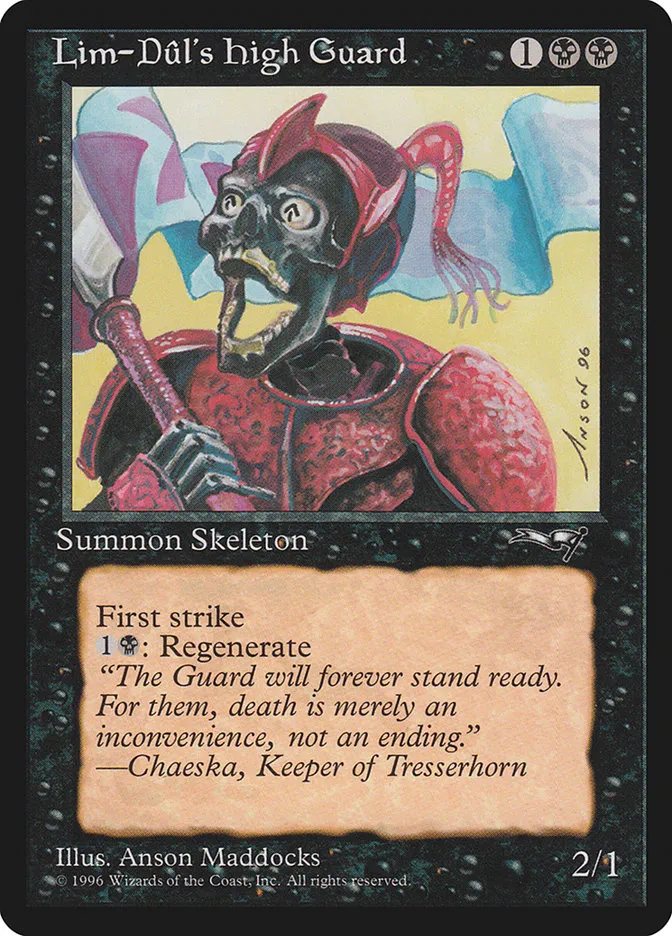 1996 Alliances Lim-Dûl's High Guard #55a common card image