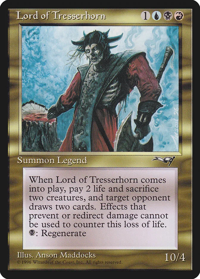 1996 Alliances Lord of Tresserhorn #112 rare card image