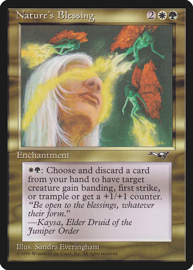 1996 Alliances Nature's Blessing uncommon #110 uncommon card image