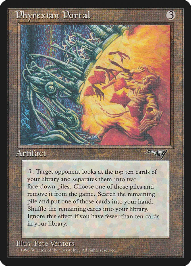 1996 Alliances Phyrexian Portal rare #126 rare card image