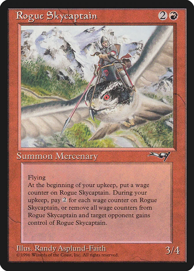 1996 Alliances Rogue Skycaptain rare #79 rare card image