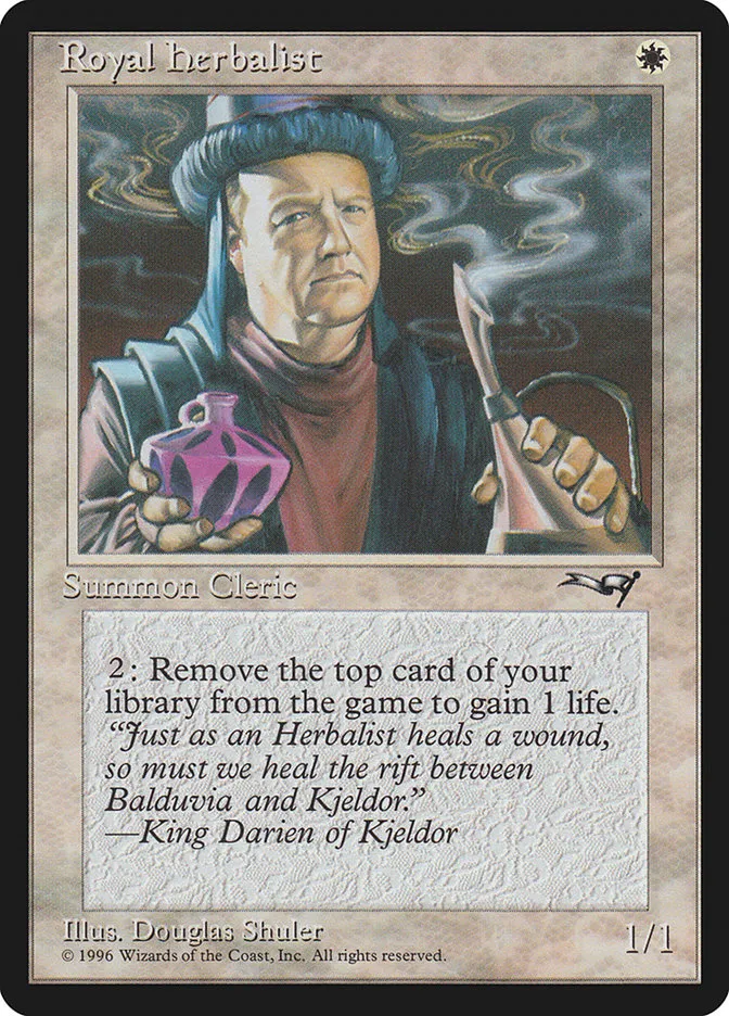 1996 Alliances Royal Herbalist #15a common card image
