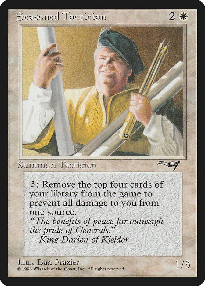 1996 Alliances Seasoned Tactician uncommon #17 uncommon card image