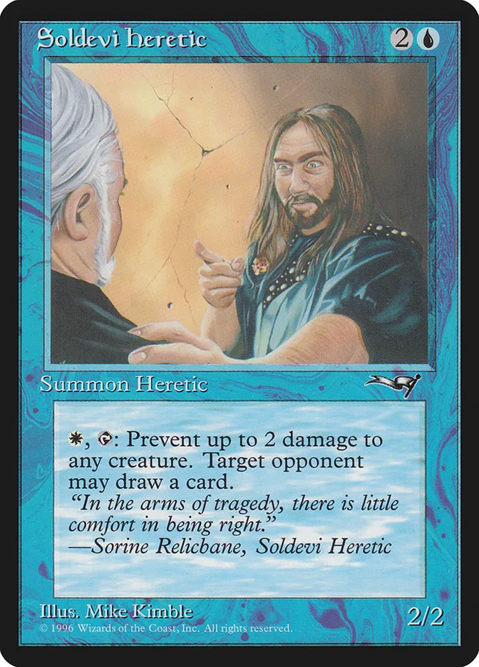 1996 Alliances Soldevi Heretic common #33a common card image